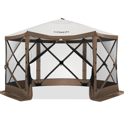 12x12ft Pop-Up Gazebo Screen Tent Mosquito Netting