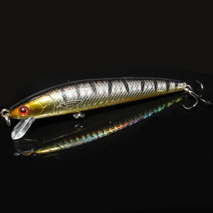 10pcs Floating Minnow Artificial Bait Wobbler Crankbait