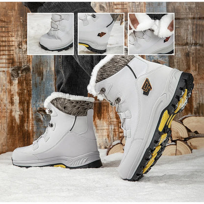 Men's Winter Snow Boots, High Top Waterproof