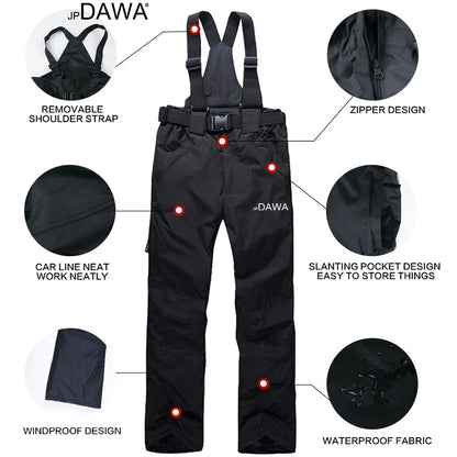 Ski Suit Men, 90% White Goose Down, Snowboarding