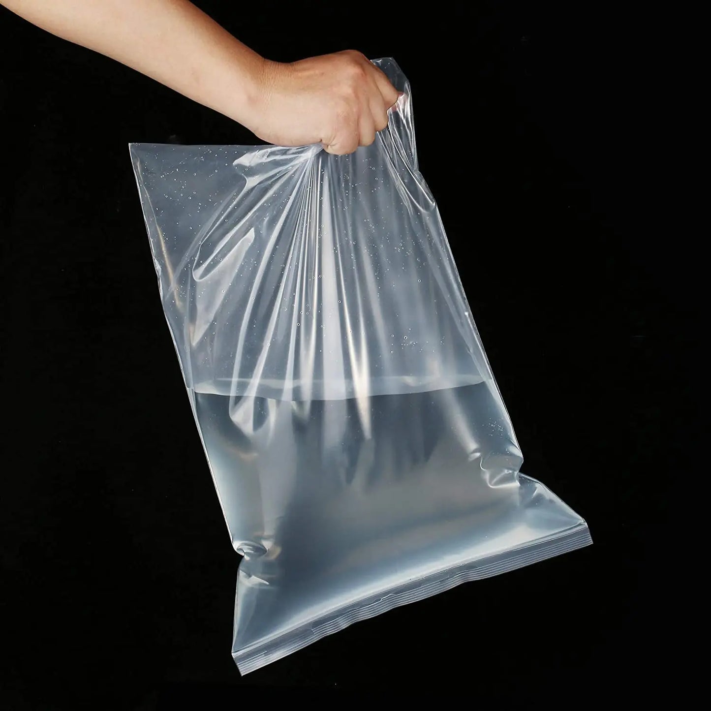 Clear Plastic Storage Bags, Zipper Seal