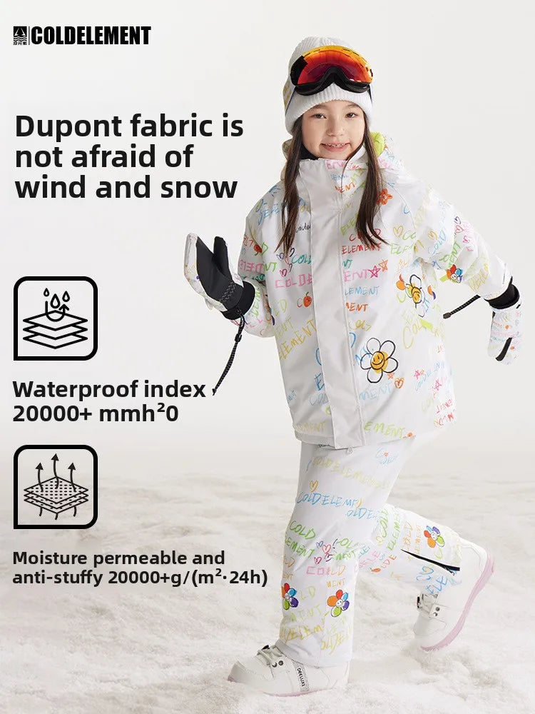 Ski Suits for Girls, Windproof & Waterproof