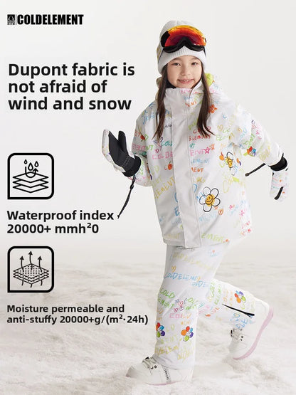 Ski Suits for Girls, Windproof & Waterproof