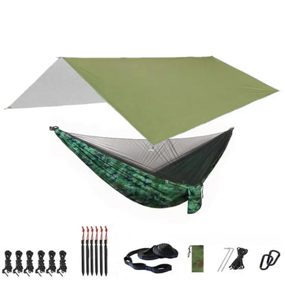 Camping Hammock with Bug Net and Rainfly Tarp