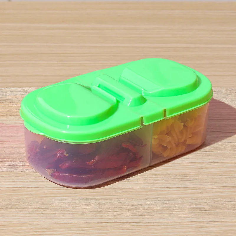 Dual-Compartment Food Storage Container