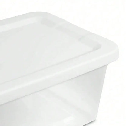 10 Storage Boxes 6-Quart Plastic Storage Bins