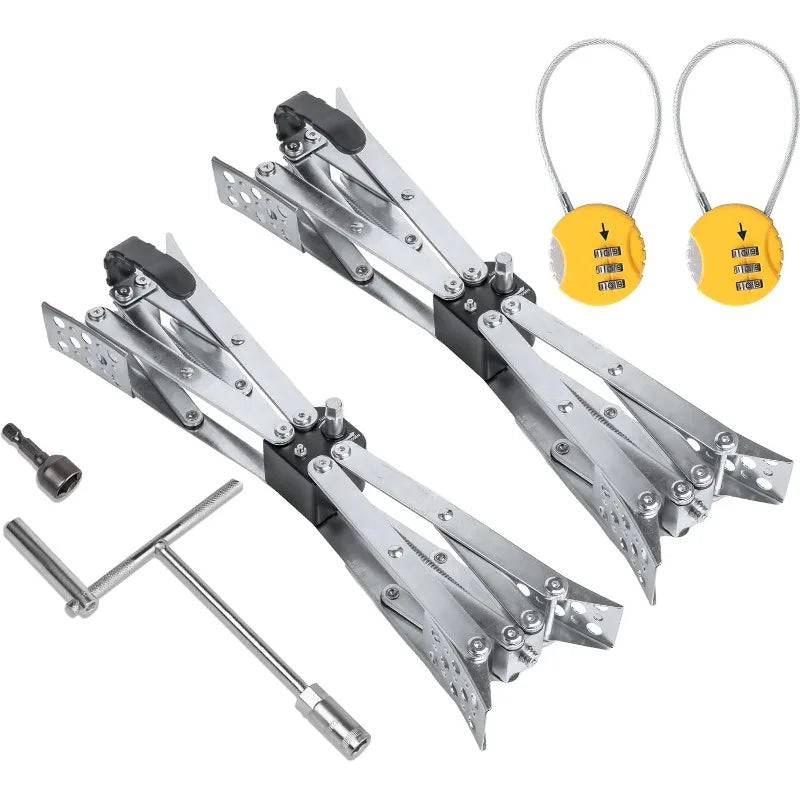 Wheel Chock X-Shaped Stabilizer (XL-2 Pack)(Allow Drill Adjust)