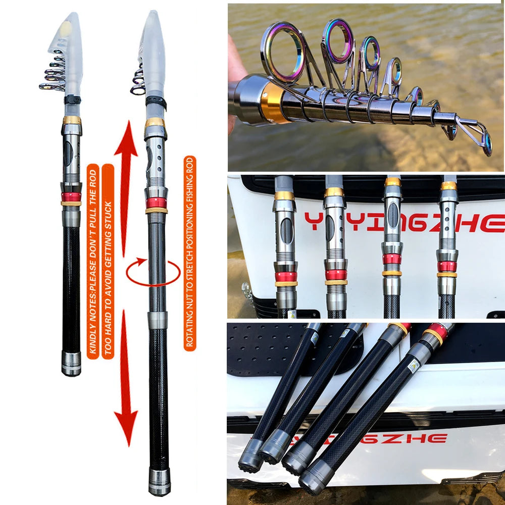 Fishing Rod and Reel Combo - Telescopic