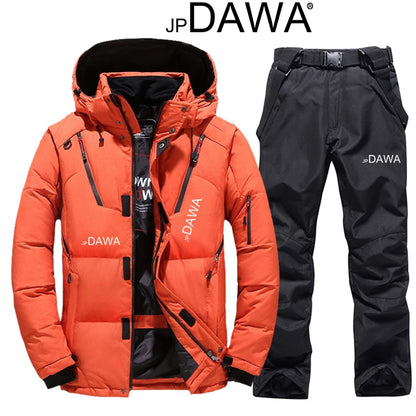 Ski Suit Men, 90% White Goose Down, Snowboarding