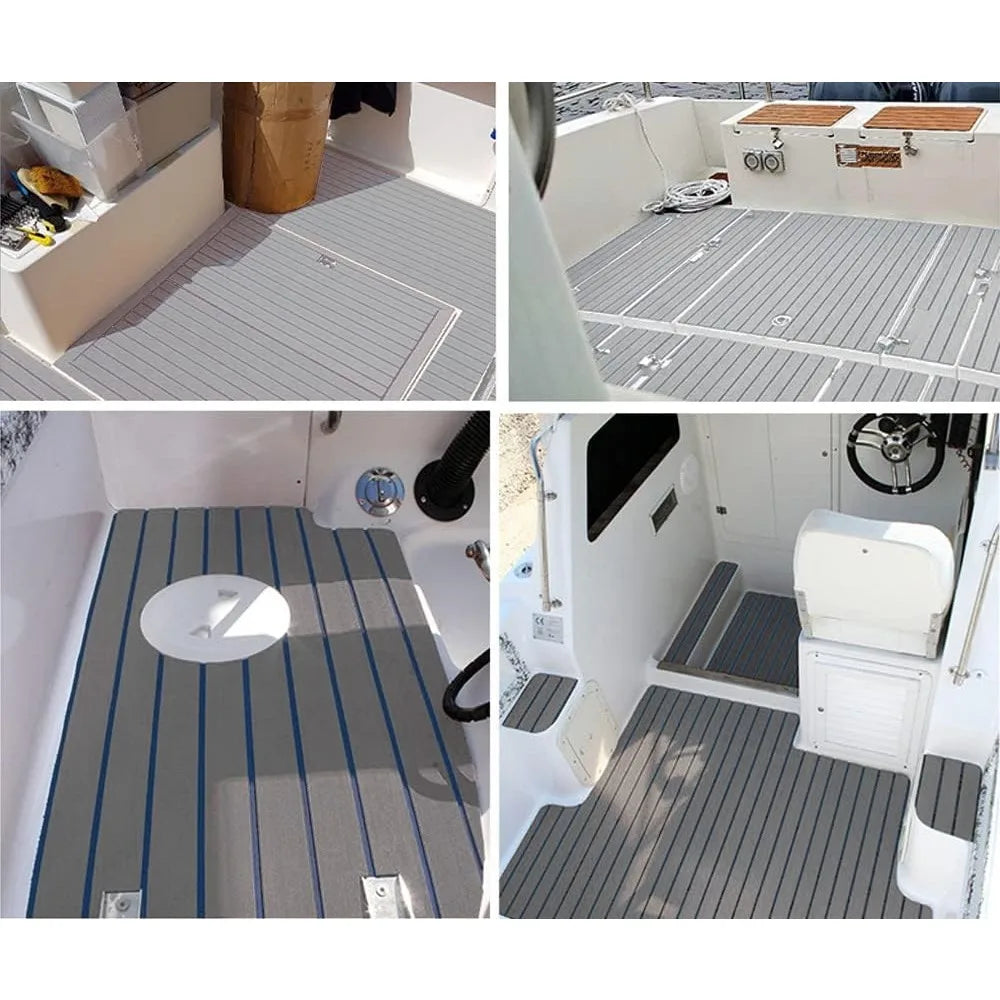 Non-Slip Boat Decking EVA Foam Flooring Sheet Self-Adhesive