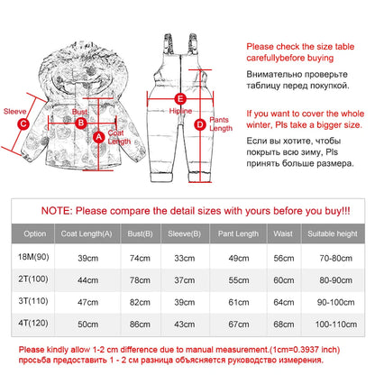 IRCOMLL Kids Ski Suits, 90% Down