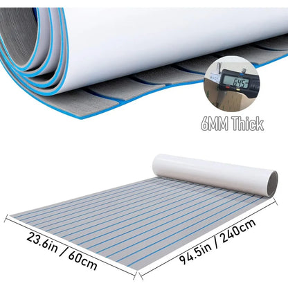 Non-Slip Boat Decking EVA Foam Flooring Sheet Self-Adhesive