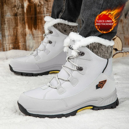 Men's Winter Snow Boots, High Top Waterproof