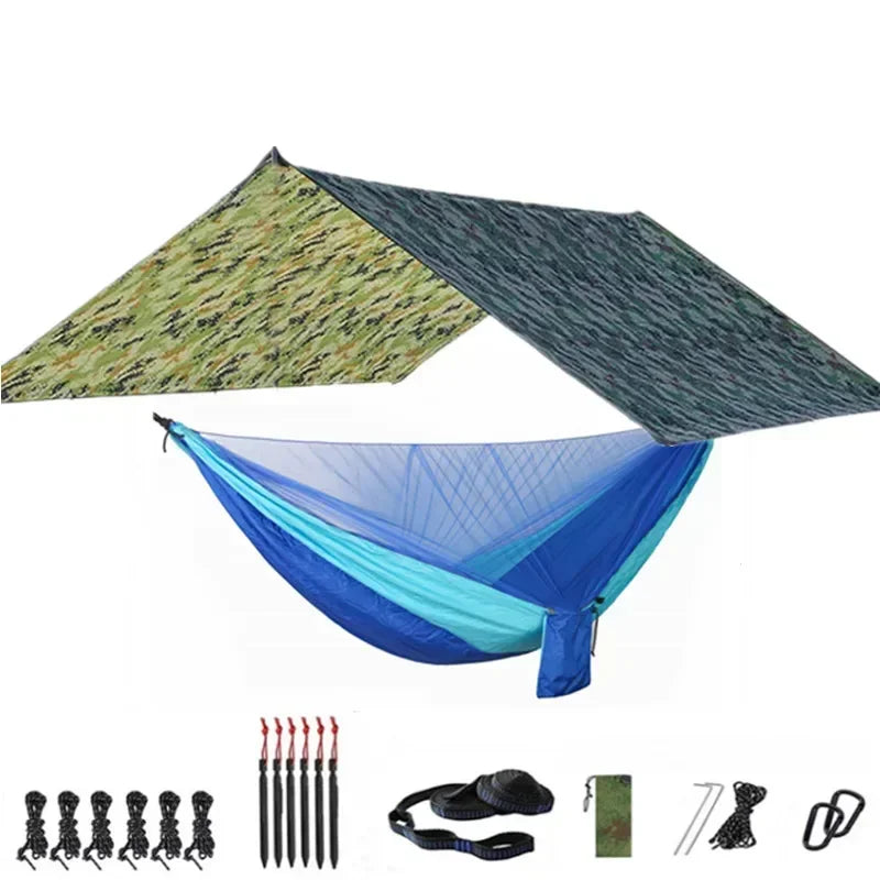 Camping Hammock with Bug Net and Rainfly Tarp