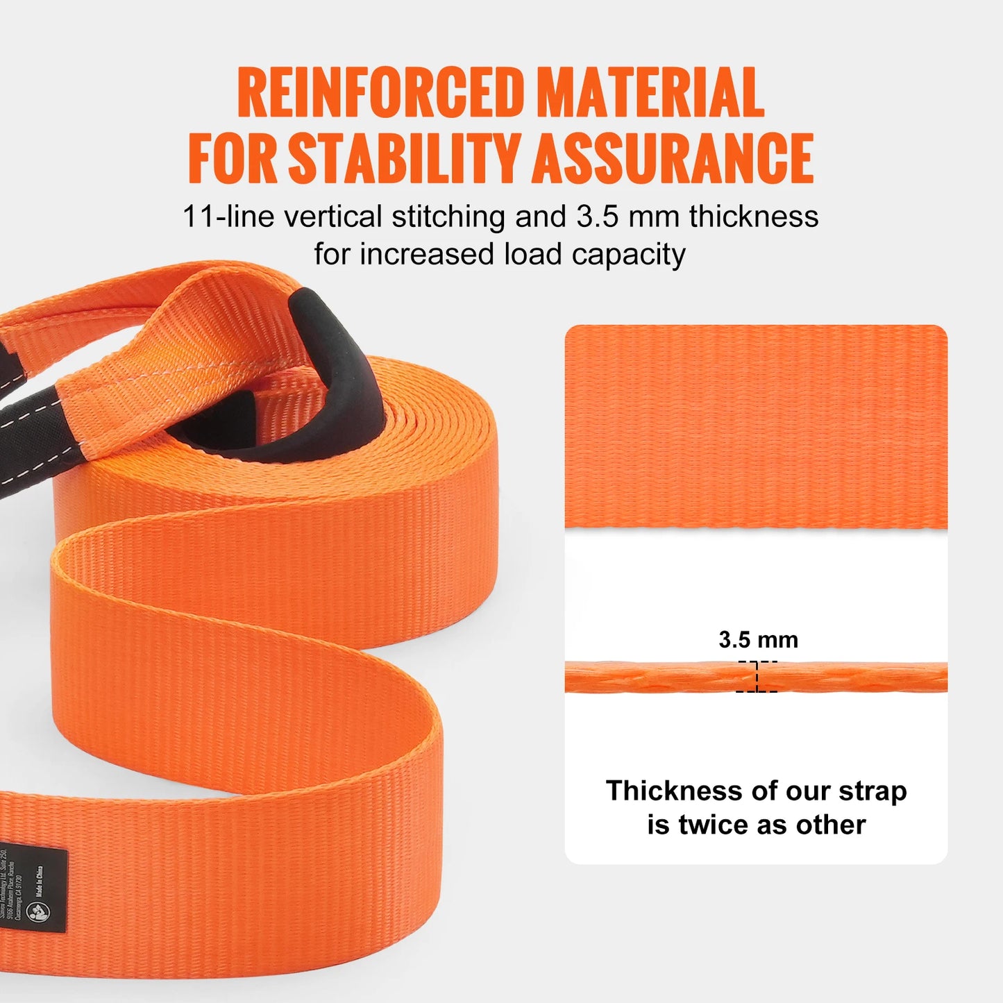 Polyester Tow Strap Recovery Kit Tow Ropes