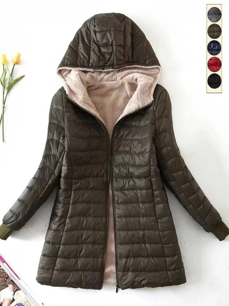 Plus Size Women's Jackets/Coats Mid-length Parkas