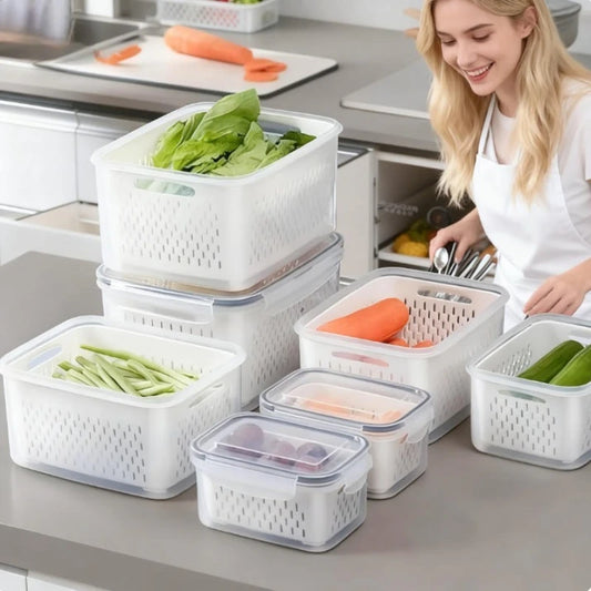 13pcs/set Reusable Plastic Food Storage Containers
