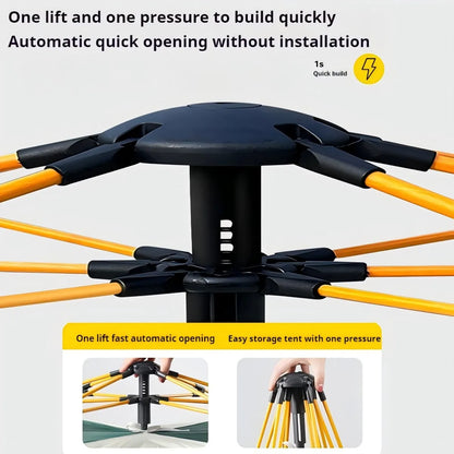 Outdoor Shelter Sunshade Camping Tent Two Doors and Two Windows