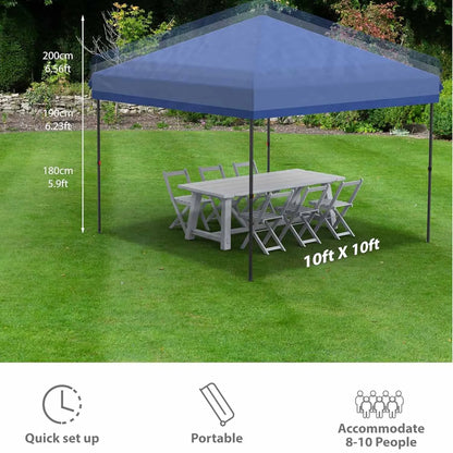 10x10 FT Pop Up Canopy Tent Outdoor Shelter