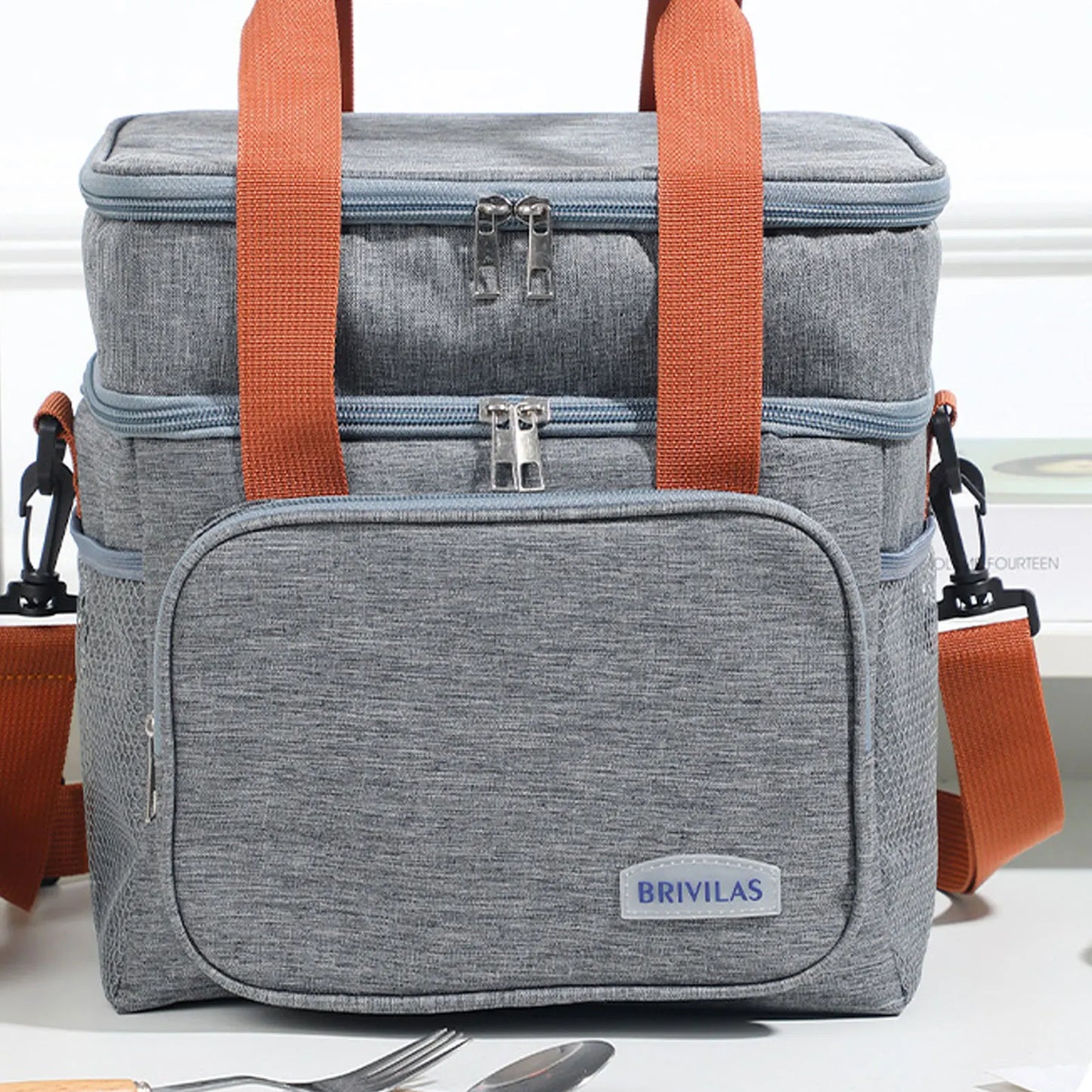 Picnic Bag Insulated Waterproof Cooler Multiple Pockets
