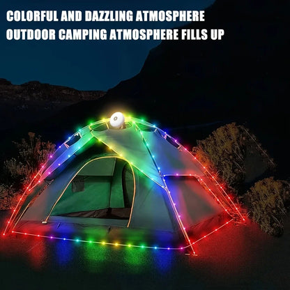 Camping String Lights Tent Lamp 32.8FT Rechargeable