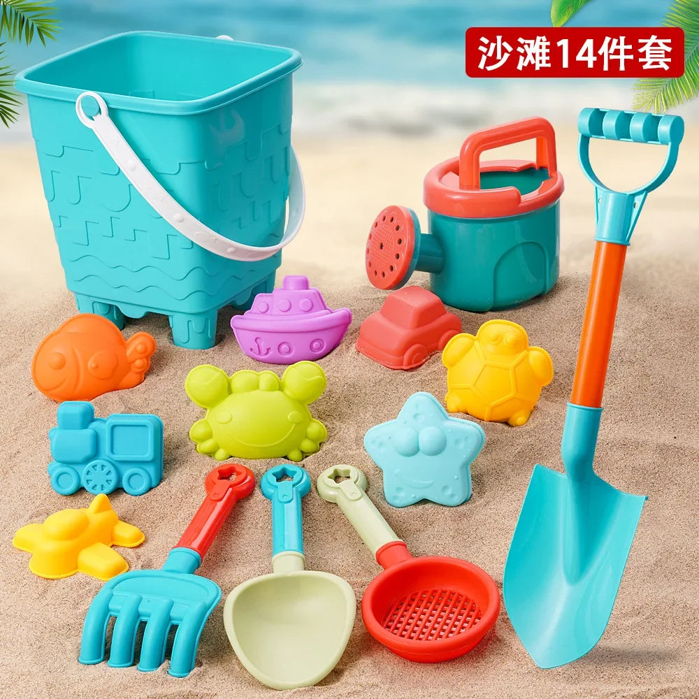 Summer Beach Toys For Kids Sand Plastic Bucket