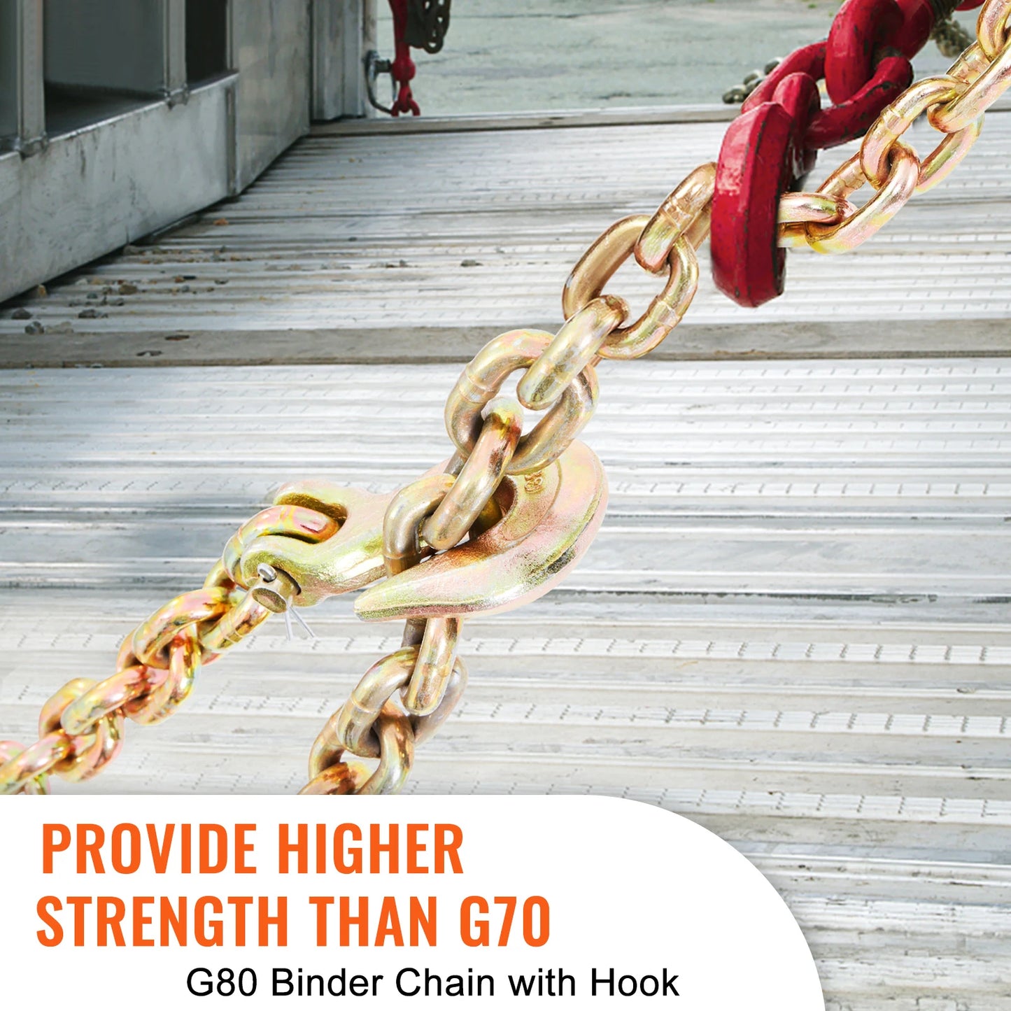 1 & 2 pcs Binder Chain with Safety Grab Hooks