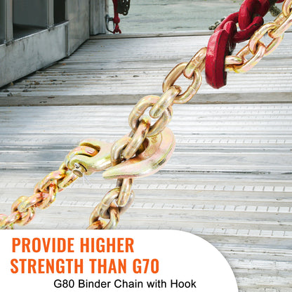 1 & 2 pcs Binder Chain with Safety Grab Hooks
