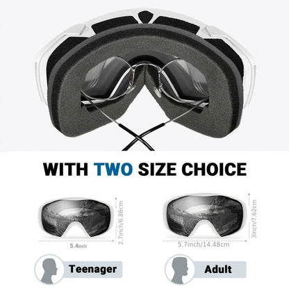 Goggles with Cover, Snowboard, Ski Goggles for Men and Women