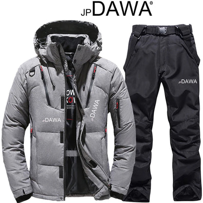 Ski Suit Men, 90% White Goose Down, Snowboarding