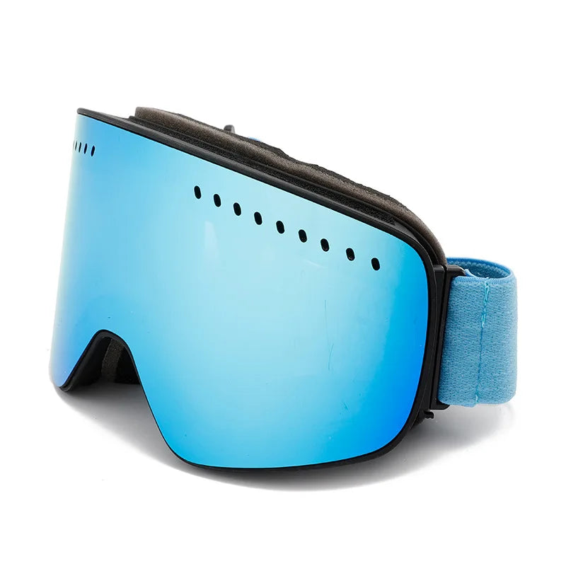 Magnetic Double-Layer Anti-Fog Ski Goggles