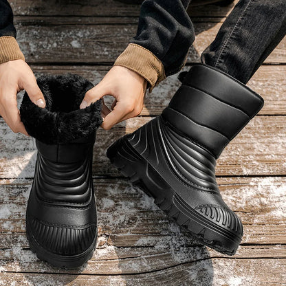 Men's Winter Snow Boots Waterproof Windproof