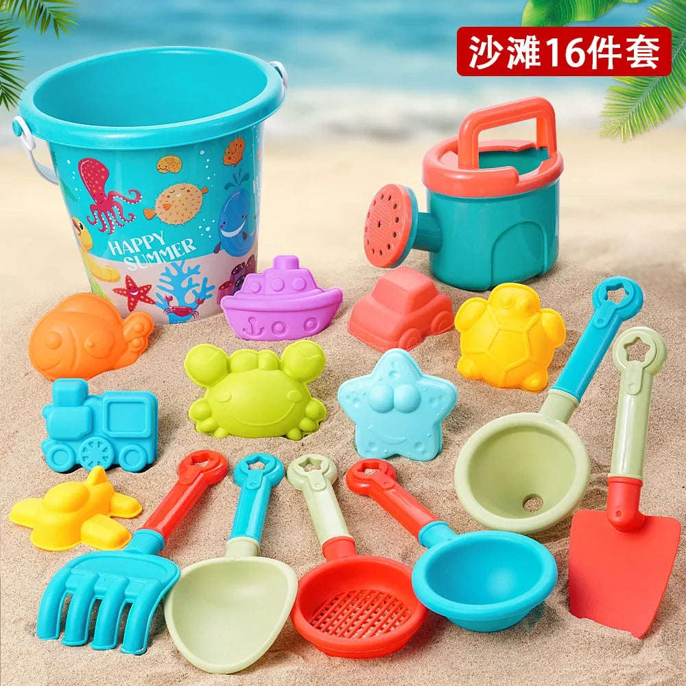 Summer Beach Toys For Kids Sand Plastic Bucket