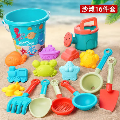 Summer Beach Toys For Kids Sand Plastic Bucket