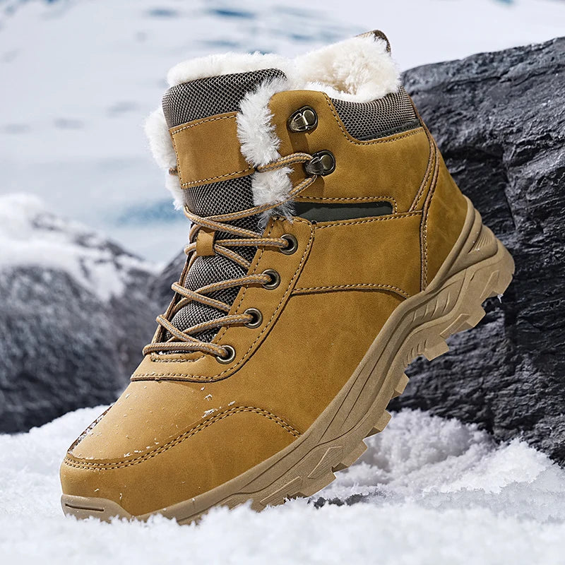 Snow Boots for Men, Casual Winter Shoes