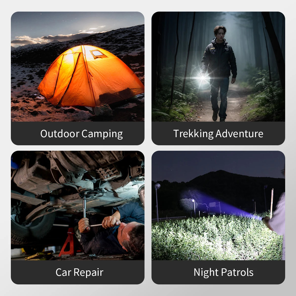 1000 Lumen Rechargeable Flashlight