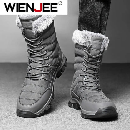 Men Cotton Boots Outdoor Snow Boots Big Size40-48