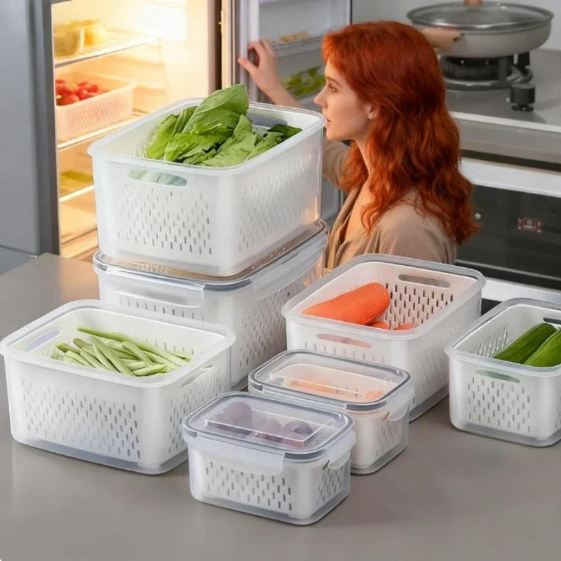 13pcs/set Reusable Plastic Food Storage Containers