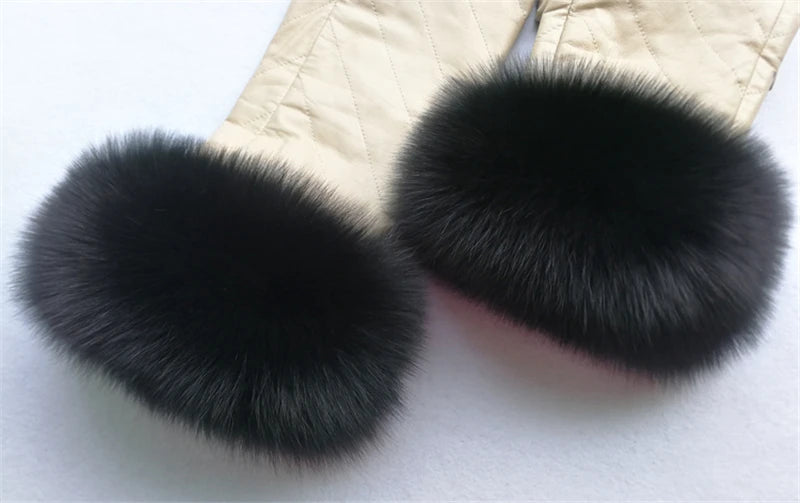 100% Real Fox Fur Cuffs