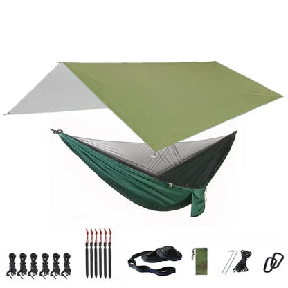Camping Hammock with Bug Net and Rainfly Tarp