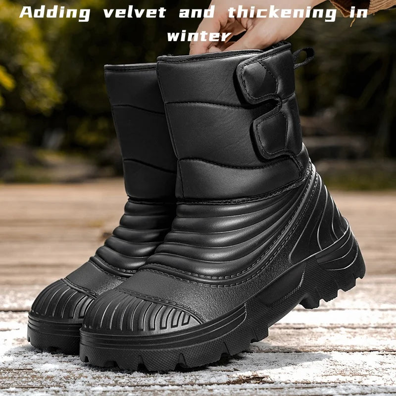 Men's Winter Snow Boots Waterproof Windproof