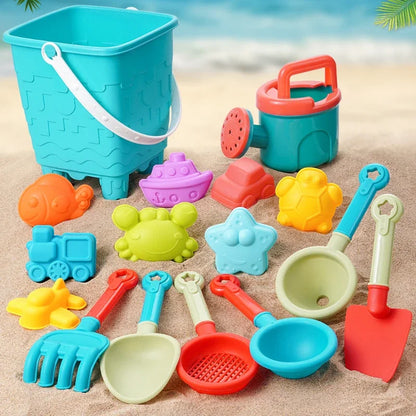 Summer Beach Toys For Kids Sand Plastic Bucket