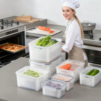 13pcs/set Reusable Plastic Food Storage Containers