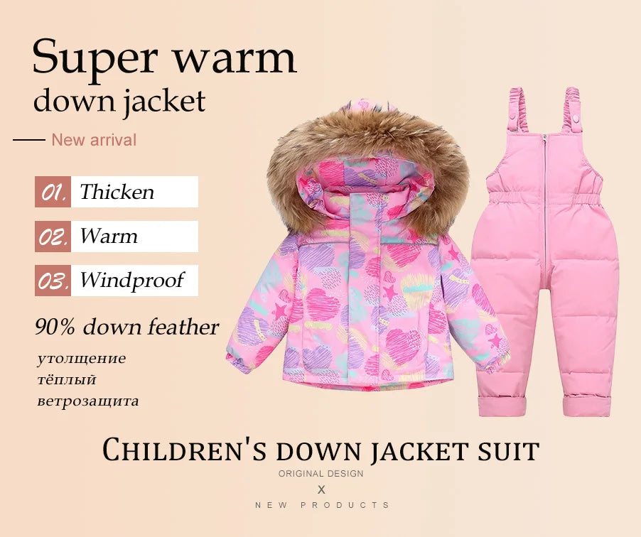 IRCOMLL Kids Ski Suits, 90% Down